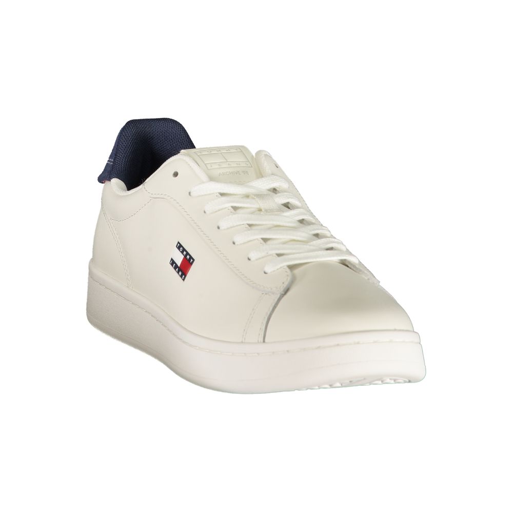 Tommy Hilfiger Men's Sneakers in White Polyurethane