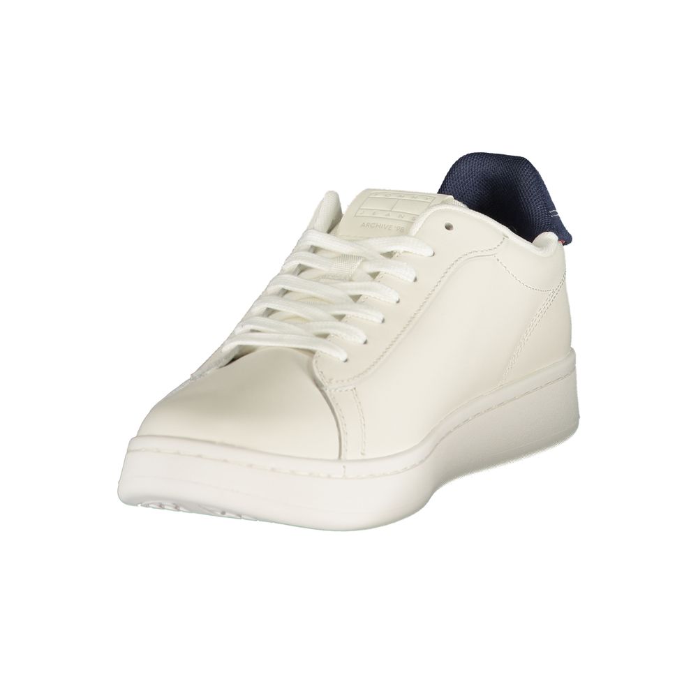 Tommy Hilfiger Men's Sneakers in White Polyurethane