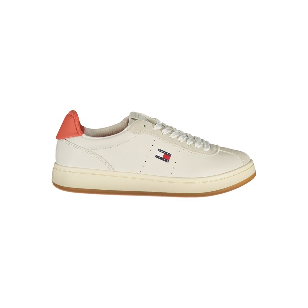 Baskets Tommy Hilfiger pour femme en polyuréthane beige