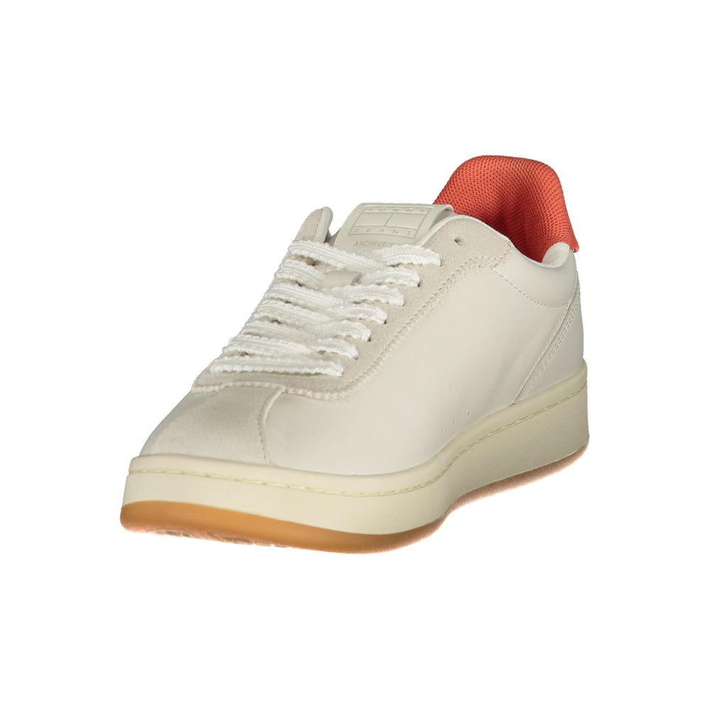 Baskets Tommy Hilfiger pour femme en polyuréthane beige