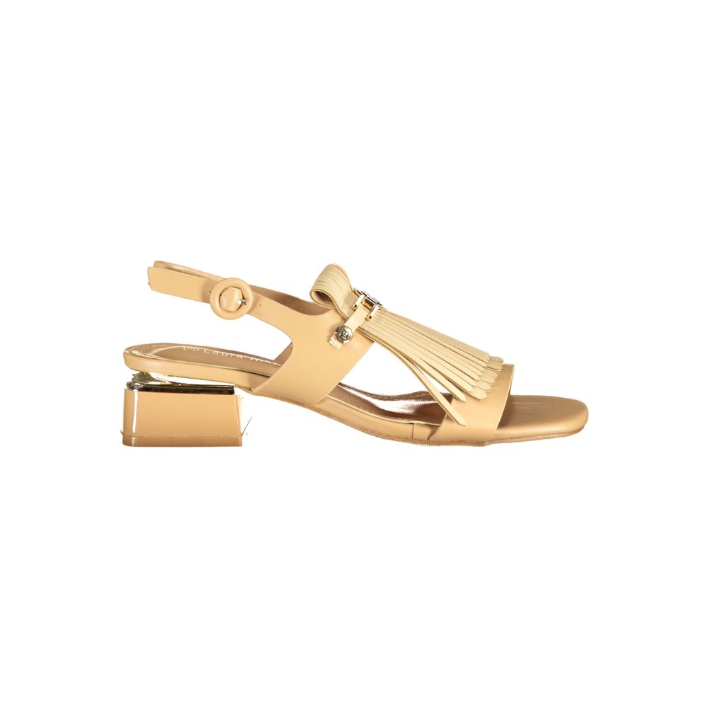 Laura Biagiotti Beige Polyurethan Sandale für Damen