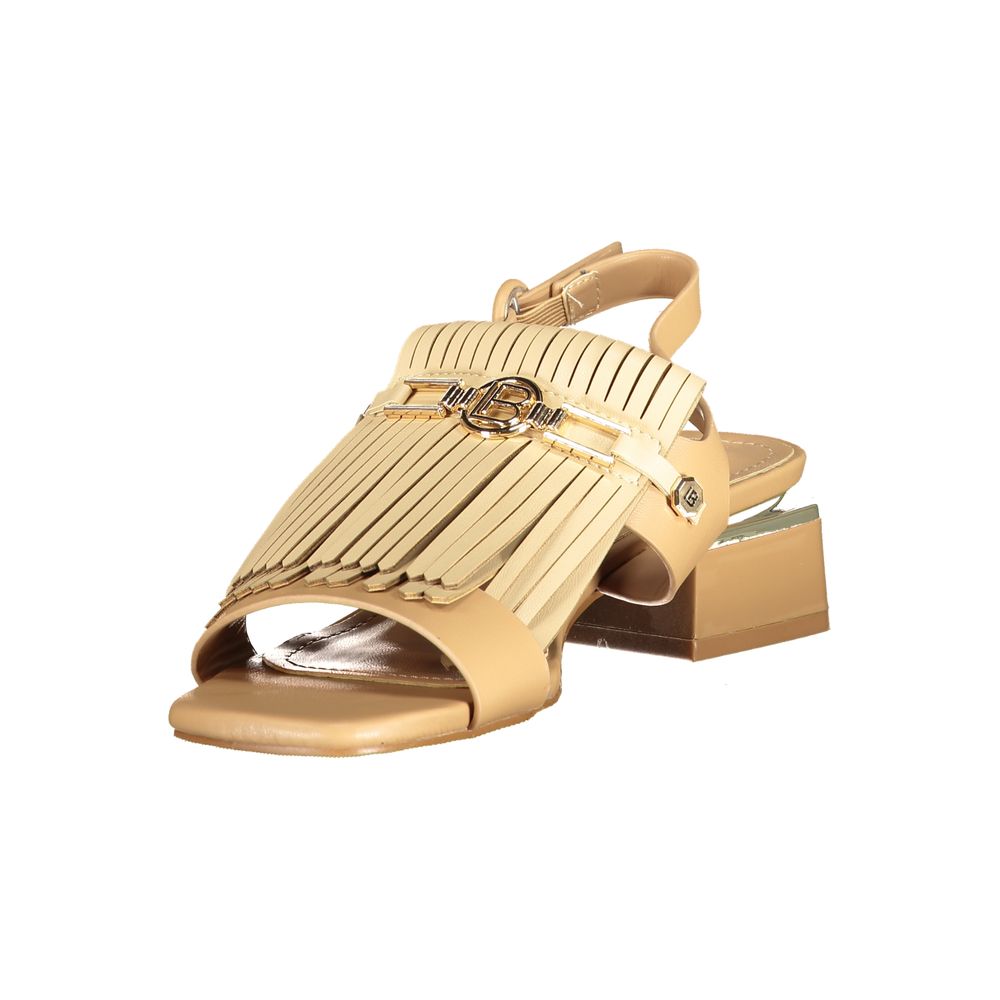 Laura Biagiotti Beige Polyurethan Sandale für Damen