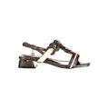 Laura Biagiotti Braune Damen-Sandalen aus Polyurethan