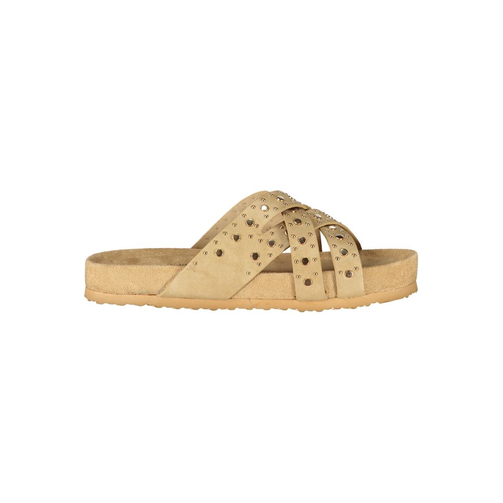 Laura Biagiotti Beige Polyurethan Sandale für Damen
