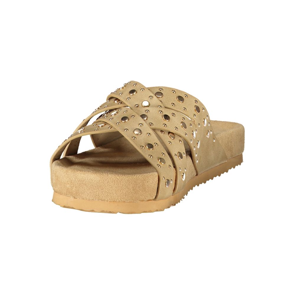 Laura Biagiotti Beige Polyurethan Sandale für Damen