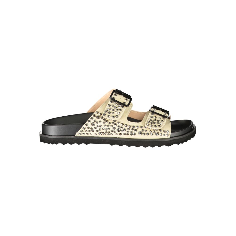 Laura Biagiotti Beige Polyurethan Damen-Slipper