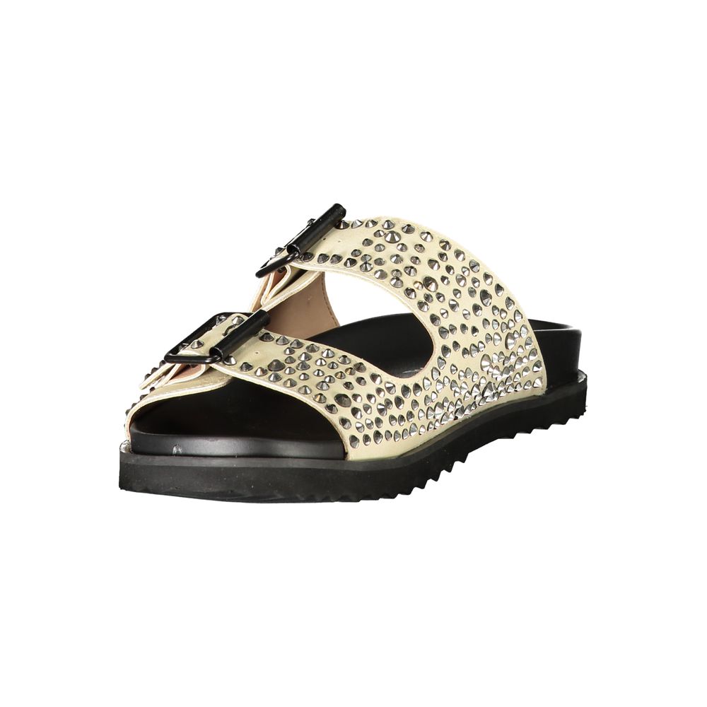 Laura Biagiotti Beige Polyurethan Damen-Slipper