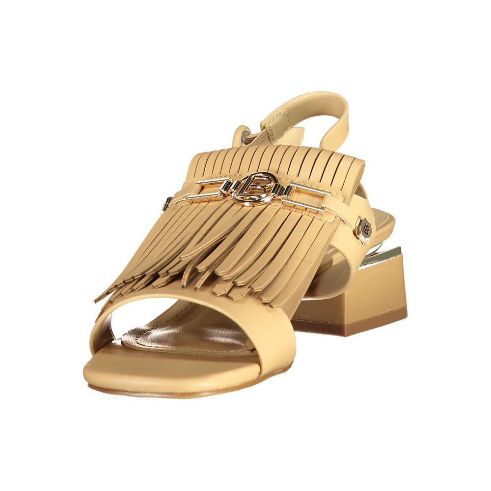 Laura Biagiotti Beige Polyurethan Sandale für Damen