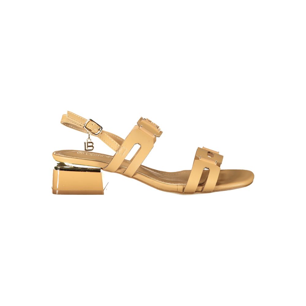 Laura Biagiotti Beige Polyurethan Sandale für Damen