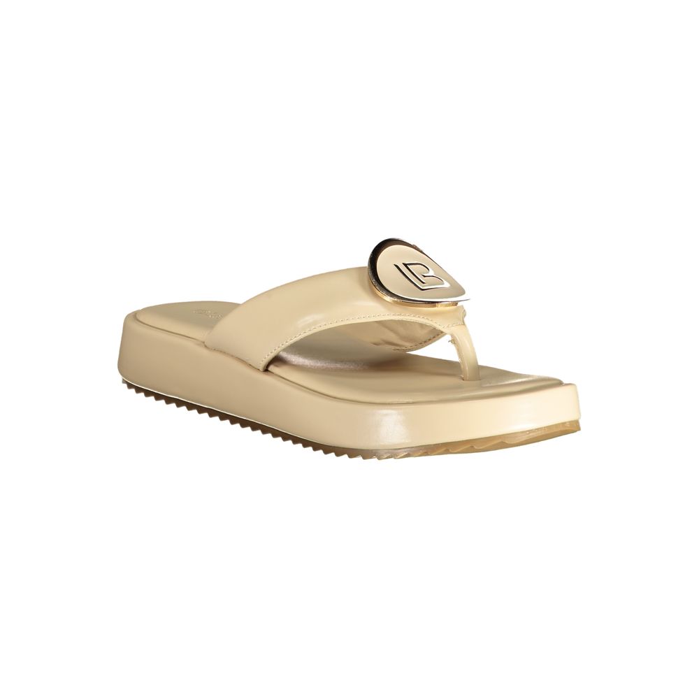 Laura Biagiotti Beige Polyurethan Sandale für Damen