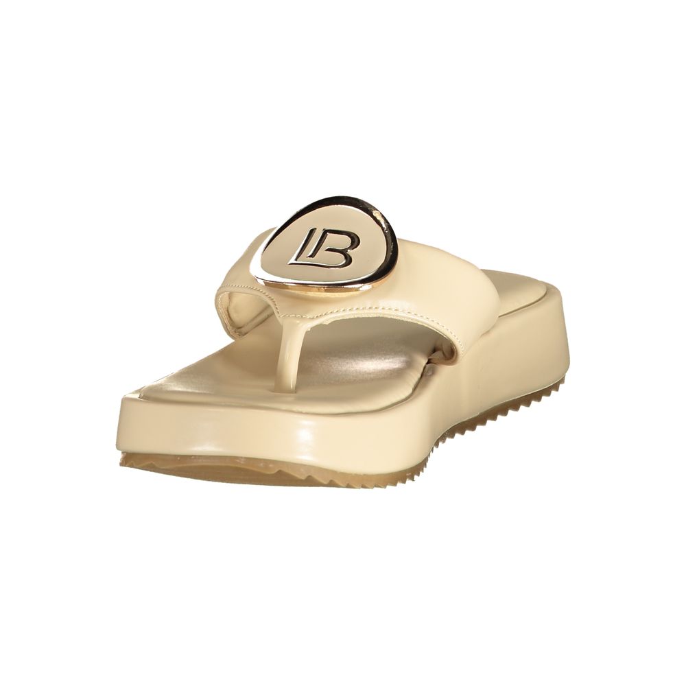 Laura Biagiotti Beige Polyurethan Sandale für Damen
