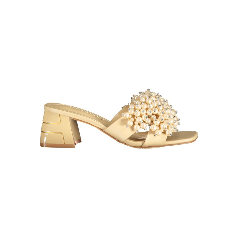 Laura Biagiotti Beige Polyurethan Sandale für Damen