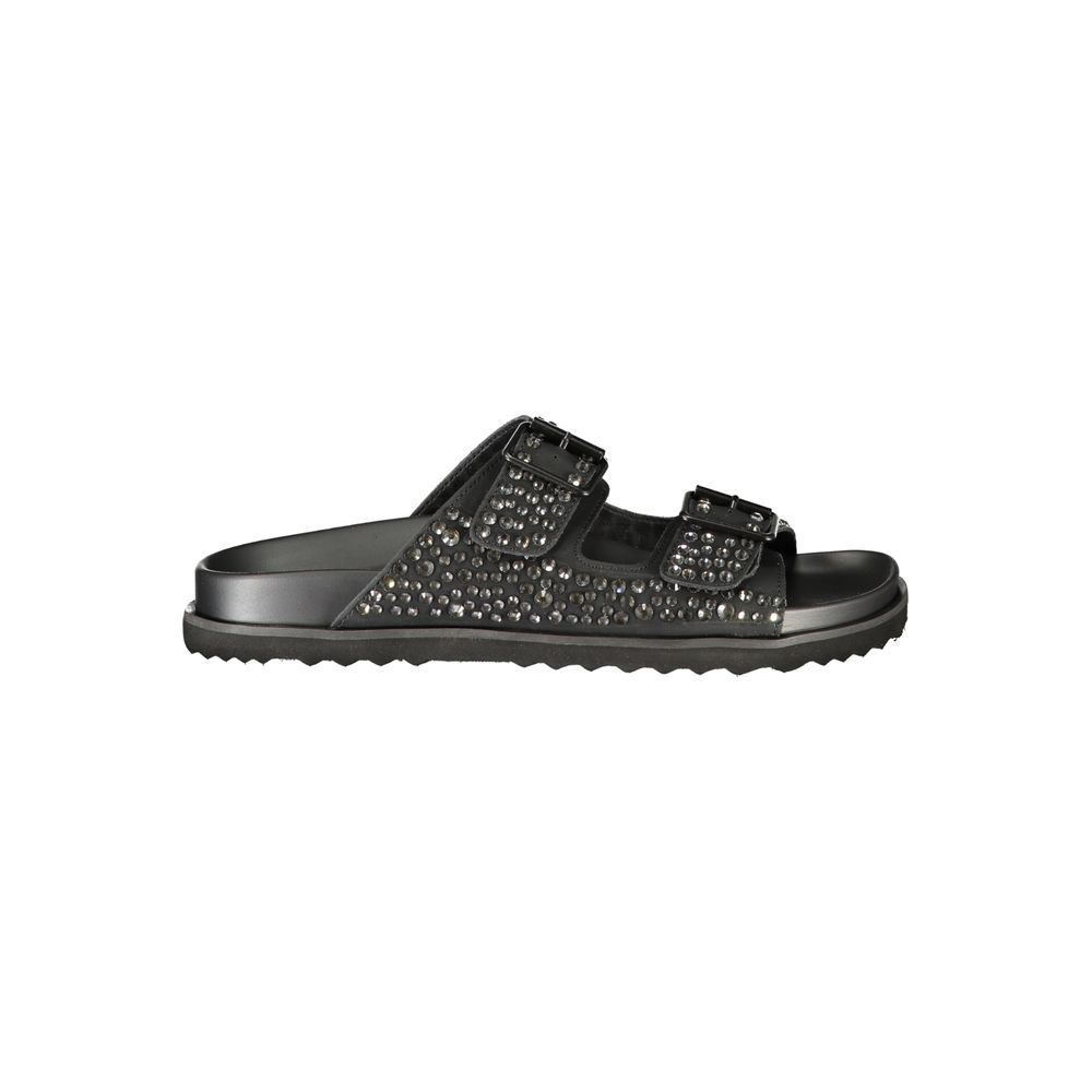 Laura Biagiotti Schwarze Polyethylen-Sandale