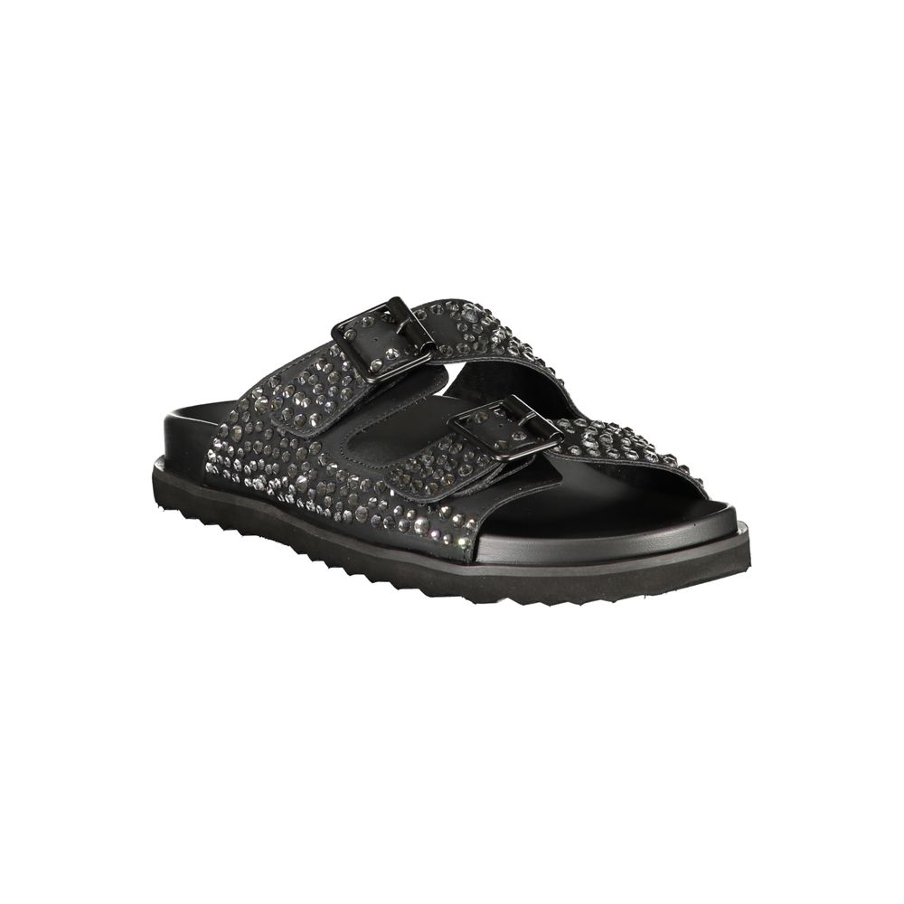 Laura Biagiotti Schwarze Polyethylen-Sandale