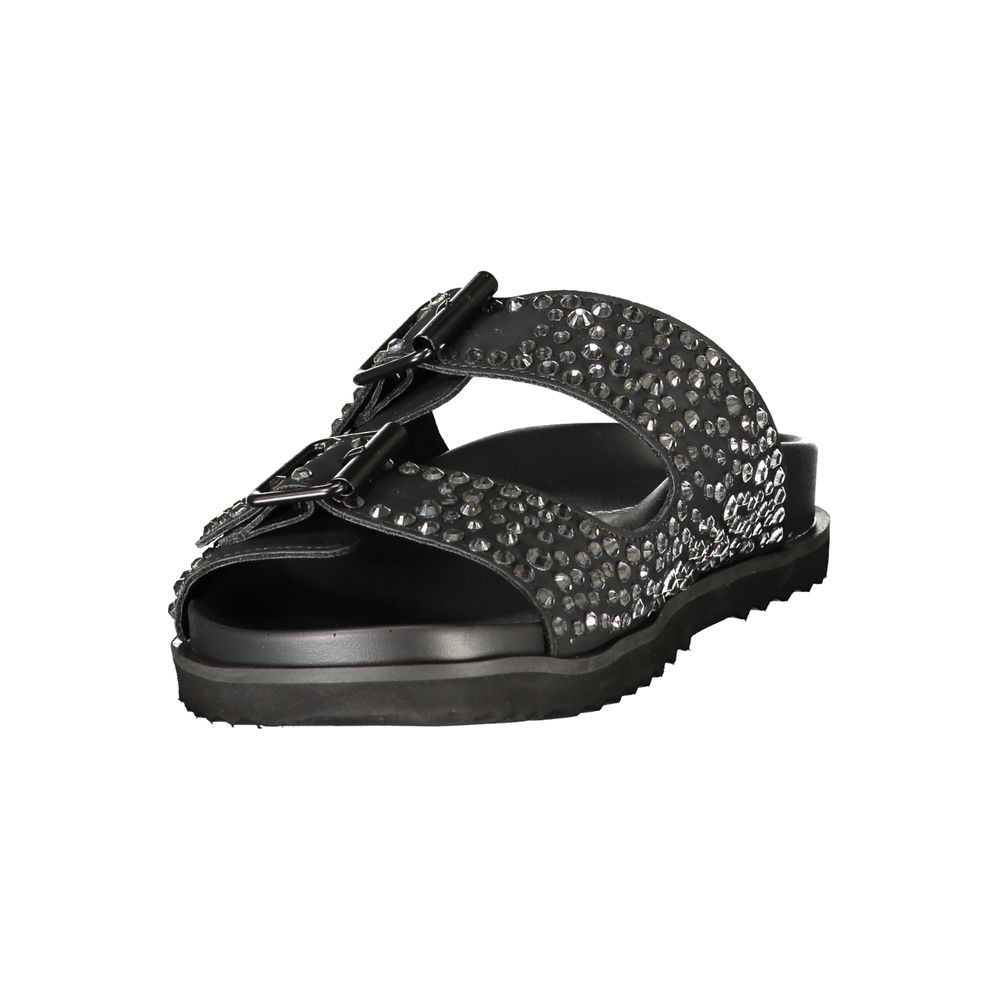 Laura Biagiotti Schwarze Polyethylen-Sandale