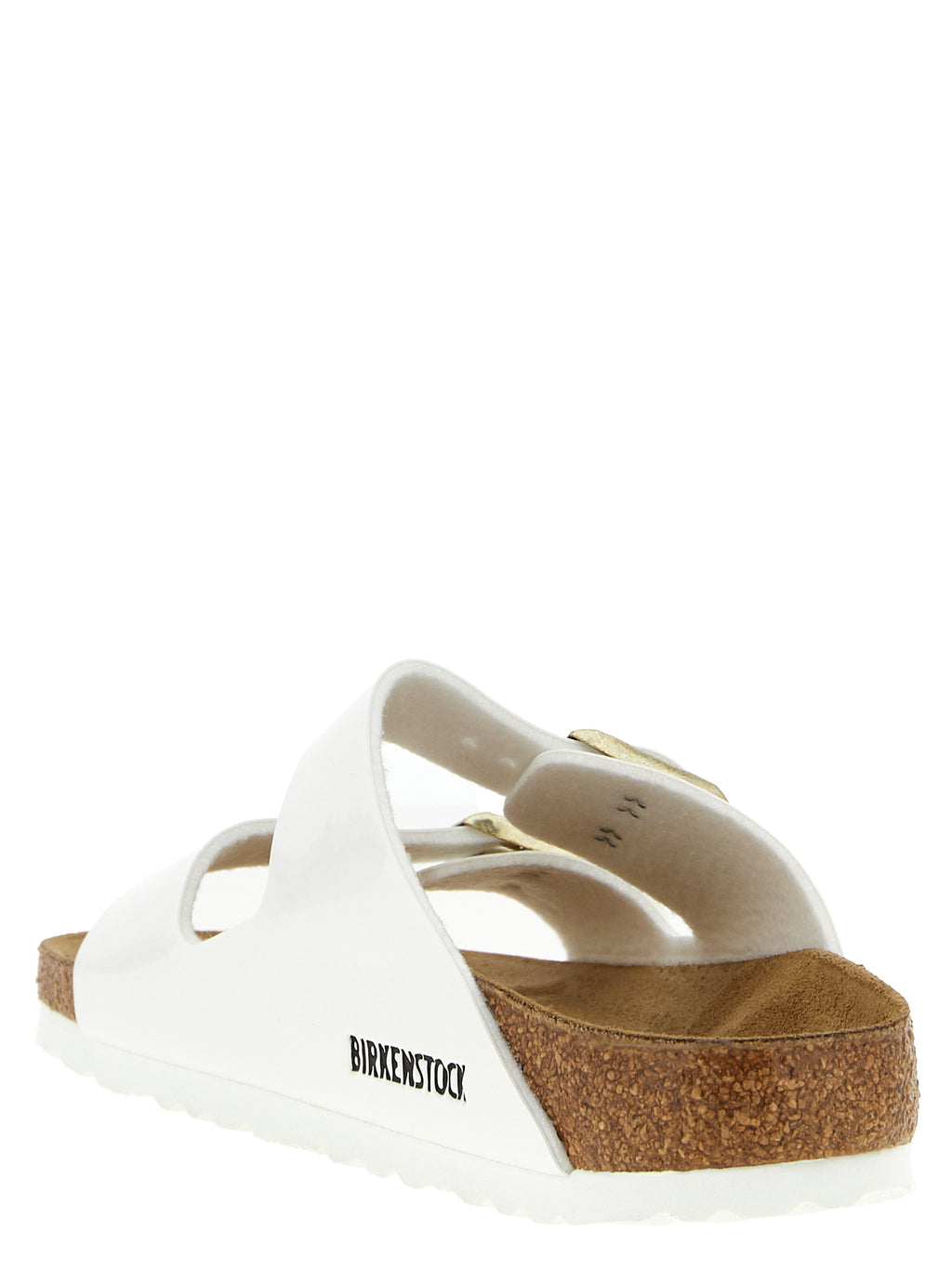 Birkenstock Weiße Pantoletten aus Kunstleder