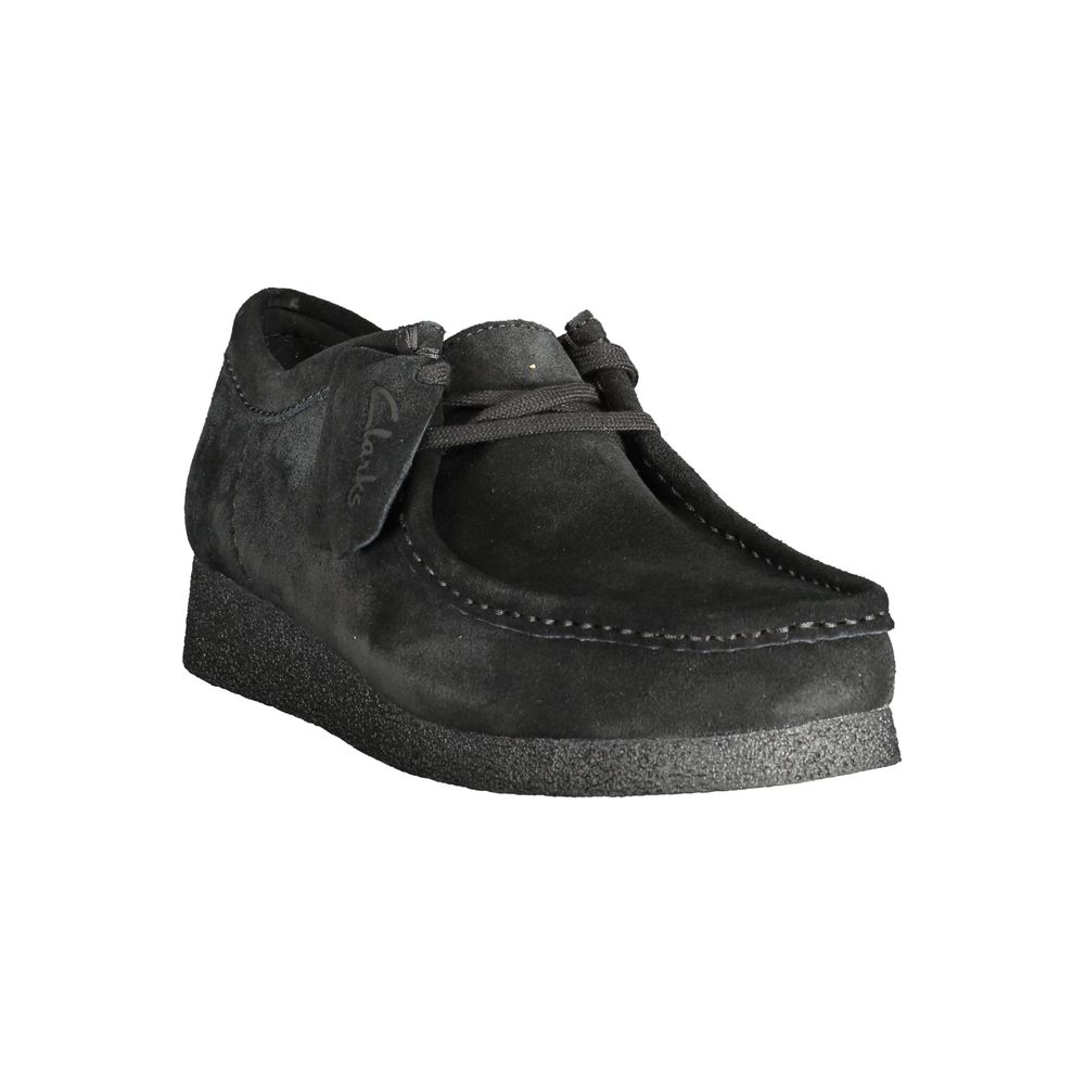Clarks Schwarzer Leder Herren Sneaker