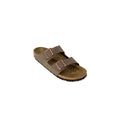 Birkenstock Braune Synthetik-Slipper