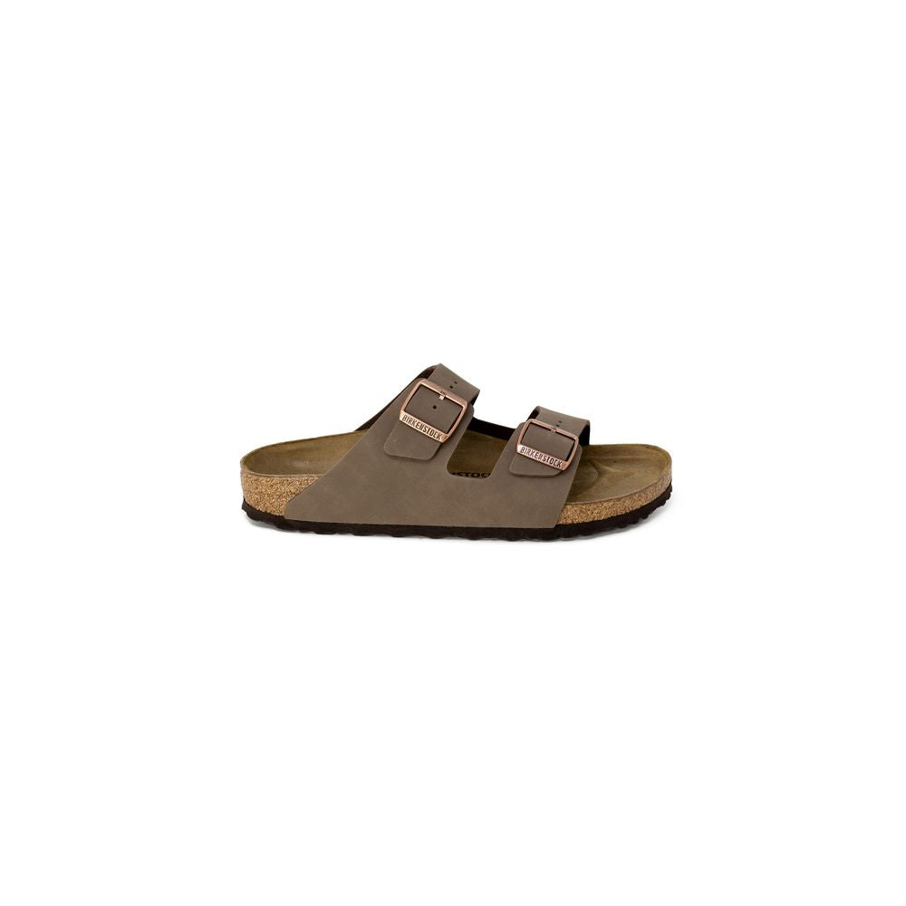 Birkenstock Braune Synthetik-Slipper