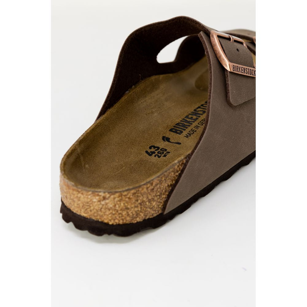 Birkenstock Braune Synthetik-Slipper