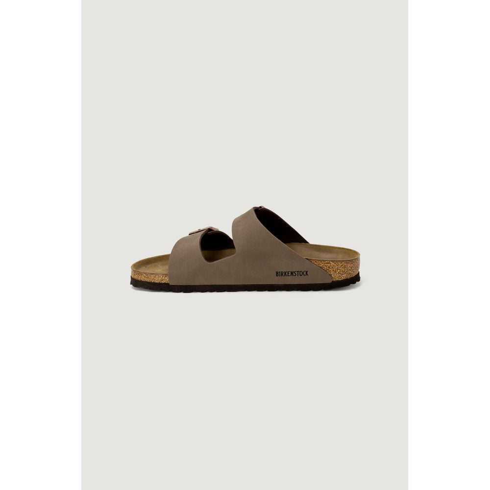Birkenstock Braune Synthetik-Slipper