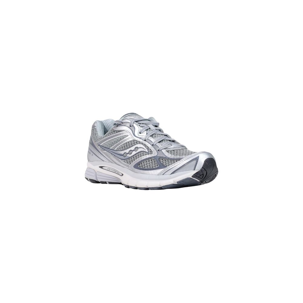 Saucony Graue Textil-Sneaker für sportliche Auftritte