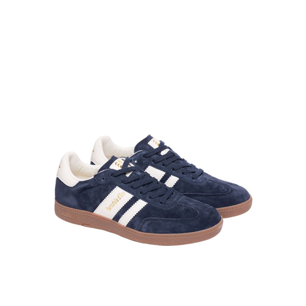 Baskets Pantofola D'Oro en daim bleu pour homme