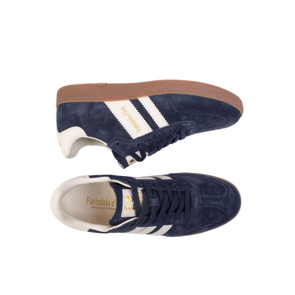 Baskets Pantofola D'Oro en daim bleu pour homme