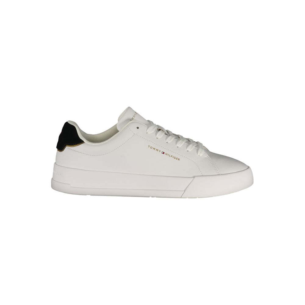 Tommy Hilfiger Herren-Sneaker aus weißem Polyurethan
