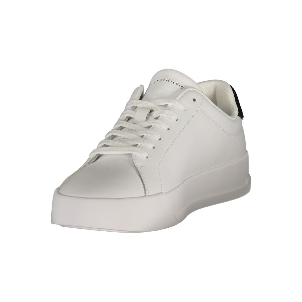 Tommy Hilfiger Herren-Sneaker aus weißem Polyurethan