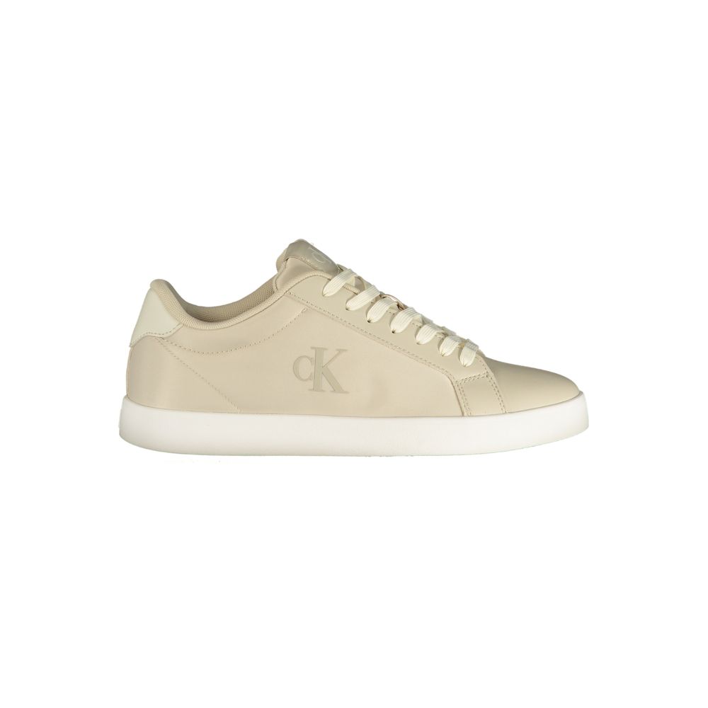 Calvin Klein Beige Polyurethan-Sneaker für Damen