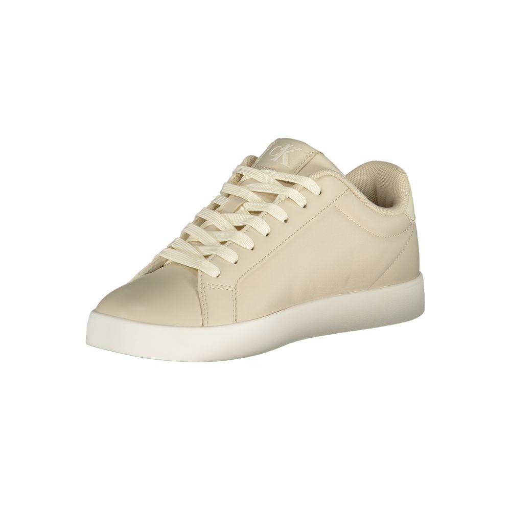 Calvin Klein Beige Polyurethan-Sneaker für Damen