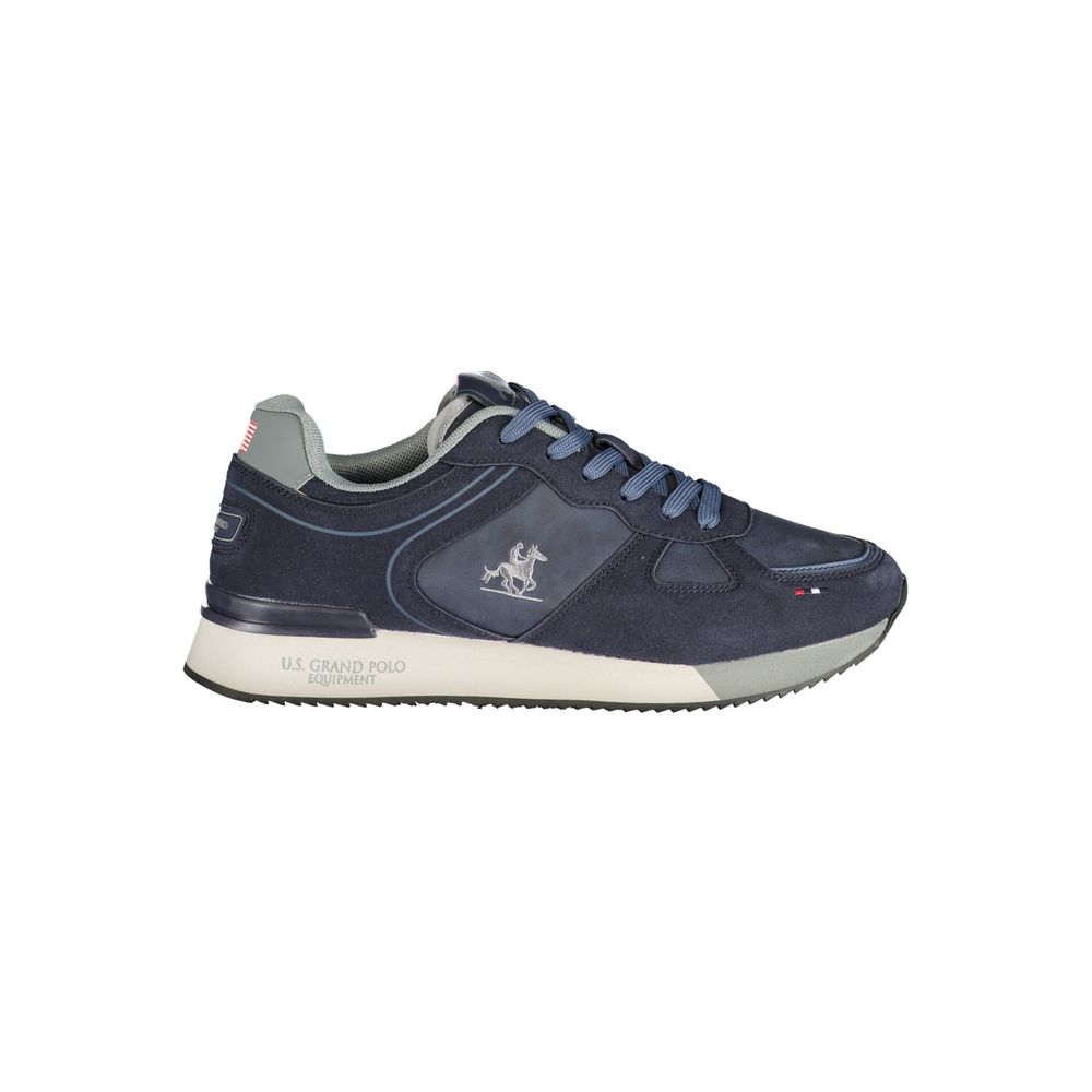 U.S. Grand Polo Blue Polyamide Sneakers for sports activities