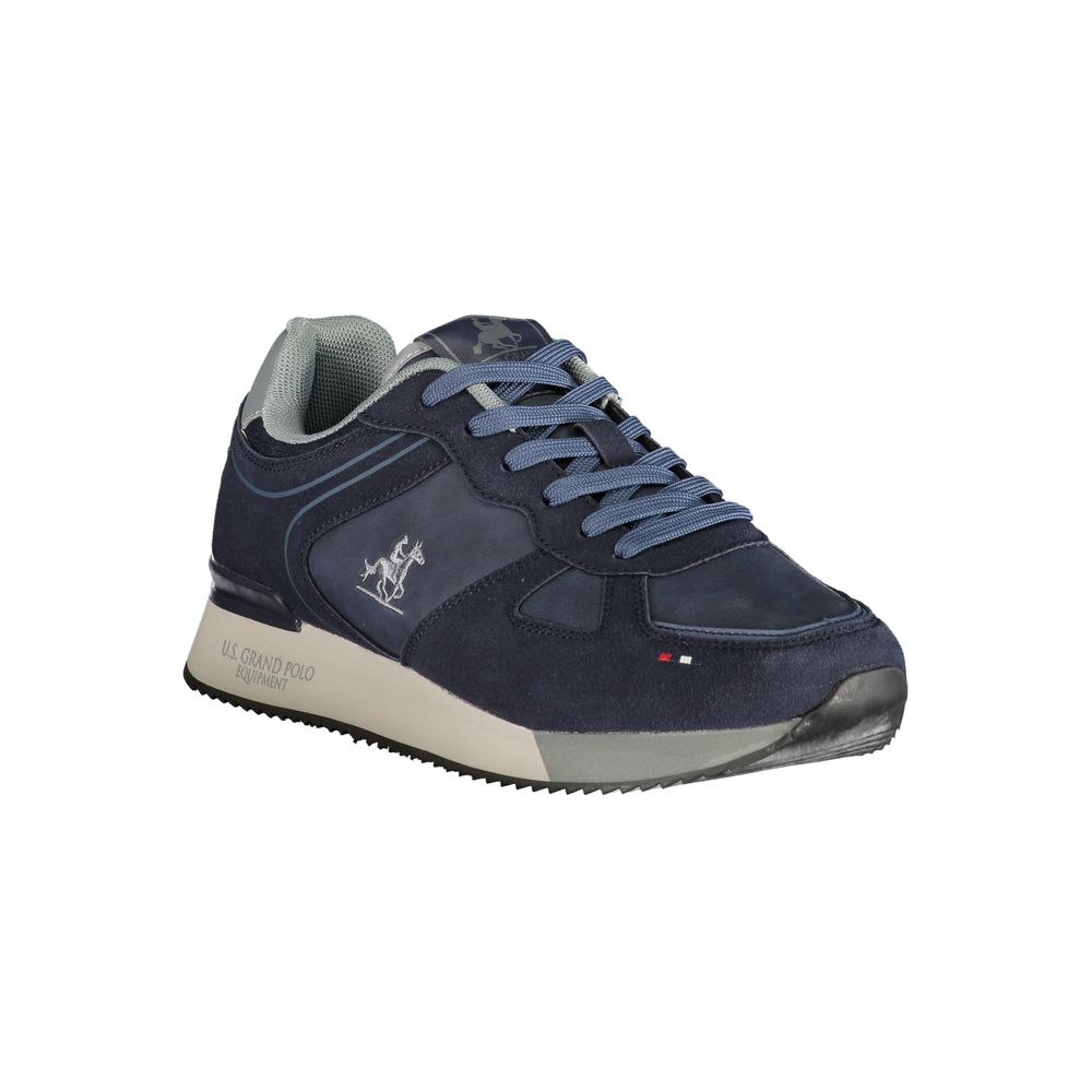 U.S. Grand Polo Blue Polyamide Sneakers for sports activities