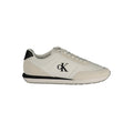 Calvin Klein Weiße Sneaker aus Polyester im Athletic-Stil