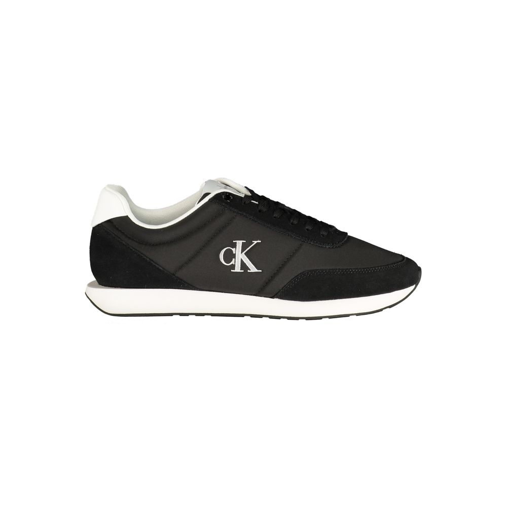 Calvin Klein Black Polyester Sneakers for Sporty Looks