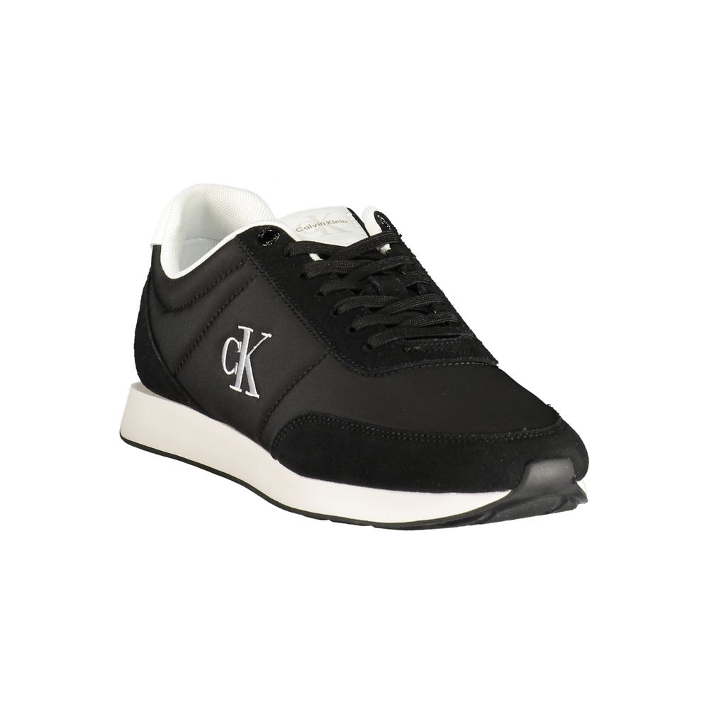 Calvin Klein Black Polyester Sneakers for Sporty Looks