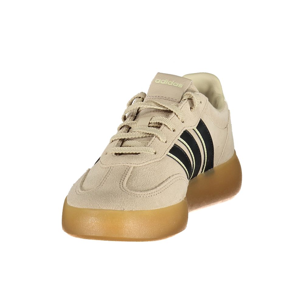 Adidas Baskets athlétiques en cuir de veau beige Bos Taurus