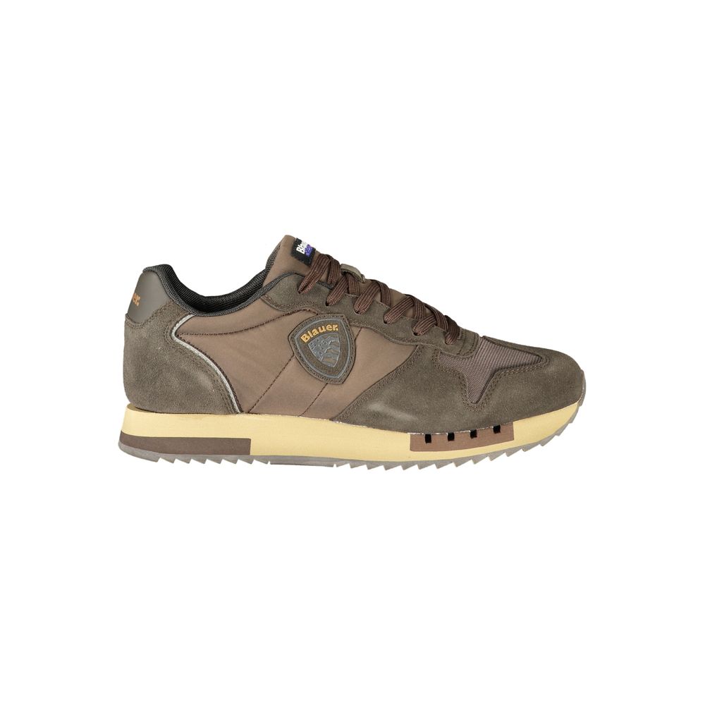 Blauer Braune Sportschuhe aus Polyester