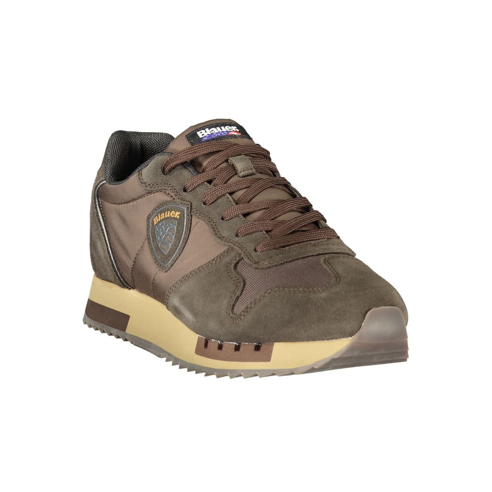 Blauer Braune Sportschuhe aus Polyester