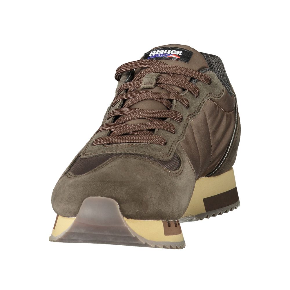 Blauer Braune Sportschuhe aus Polyester