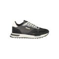 Baskets bleues et noires en polyester pour un look sportif