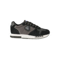Blauer Schwarze Sneaker aus Polyester für sportliche Looks