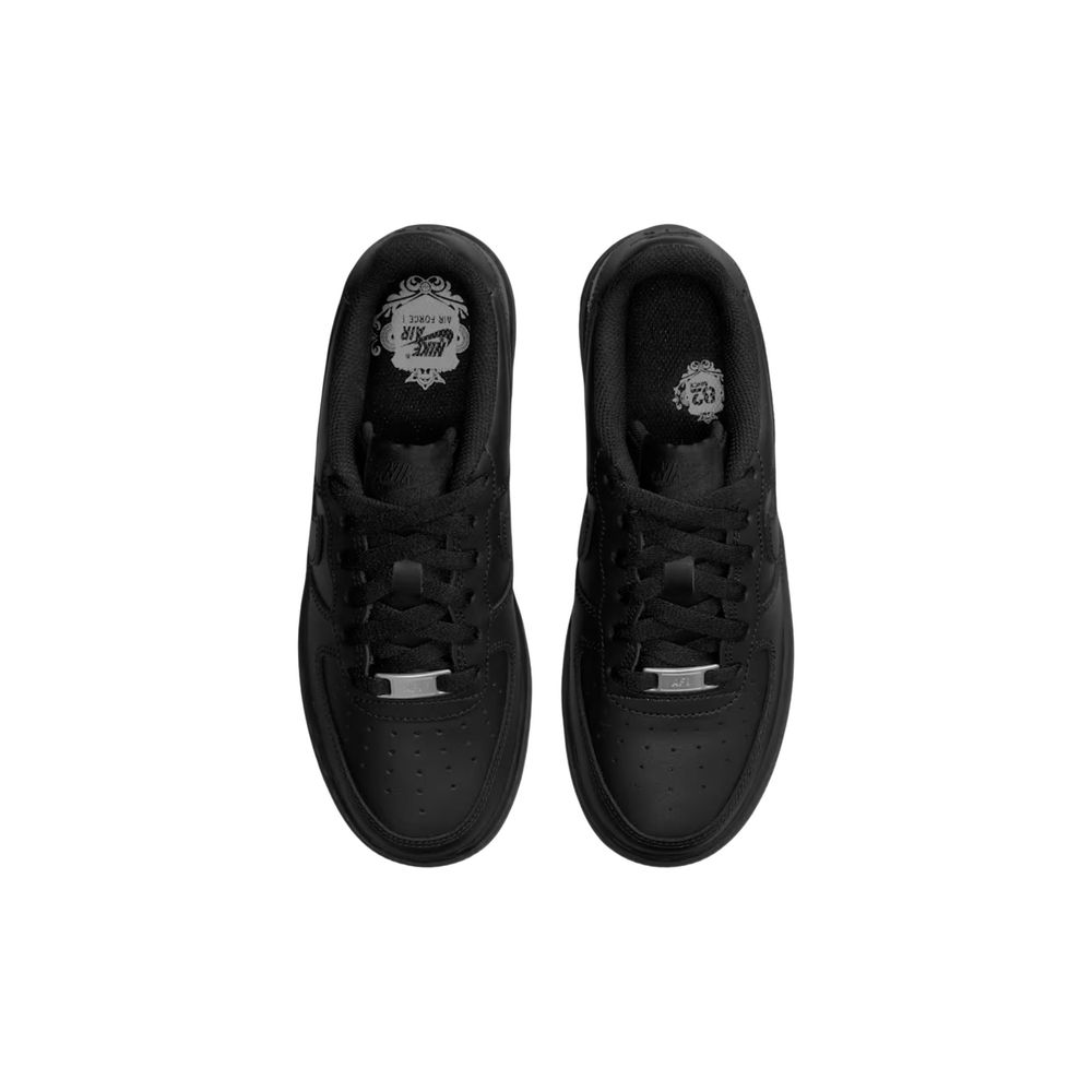 Nike Schwarze Leder Low-Top-Sneaker