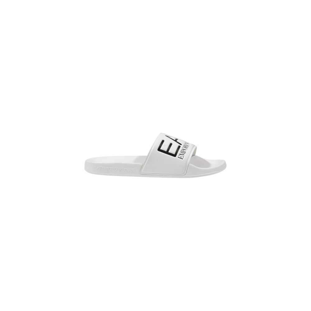 EA7 Emporio Armani Weiße PVC-Slipper