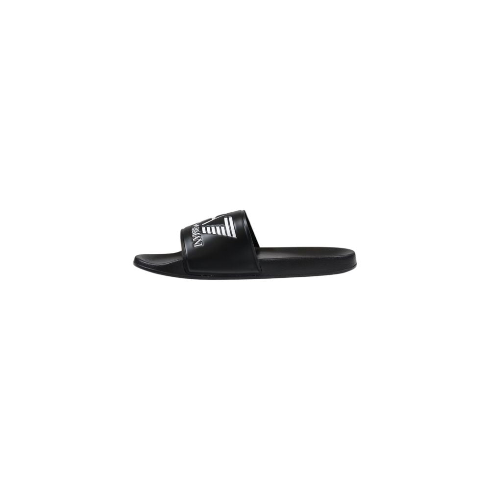 EA7 Emporio Armani Schwarze und weiße PVC-Slipper