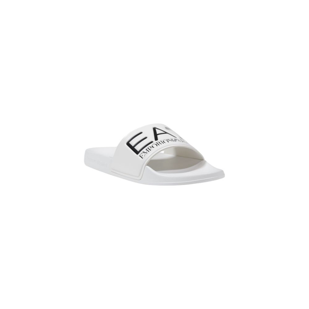 EA7 Emporio Armani Weiße PVC-Slipper