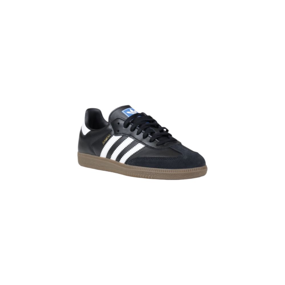 Adidas Originals Schwarze Leder-Sneaker im Athletic-Stil