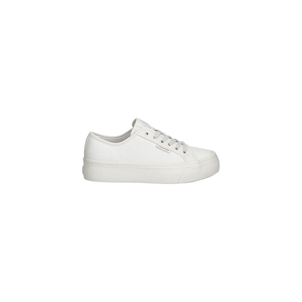 Baskets en cuir blanc Calvin Klein Jeans