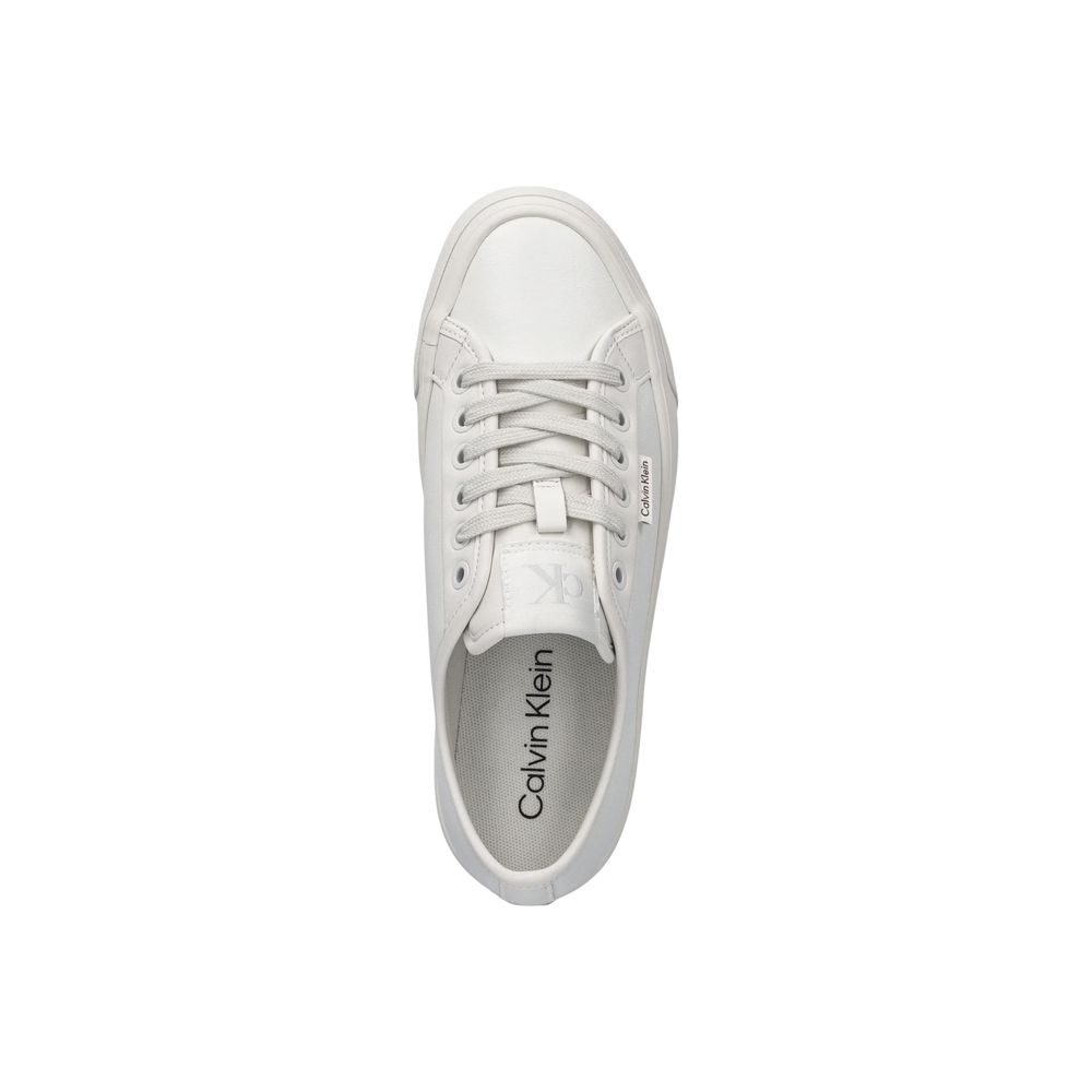 Calvin Klein Jeans Weiße Leder-Sneaker